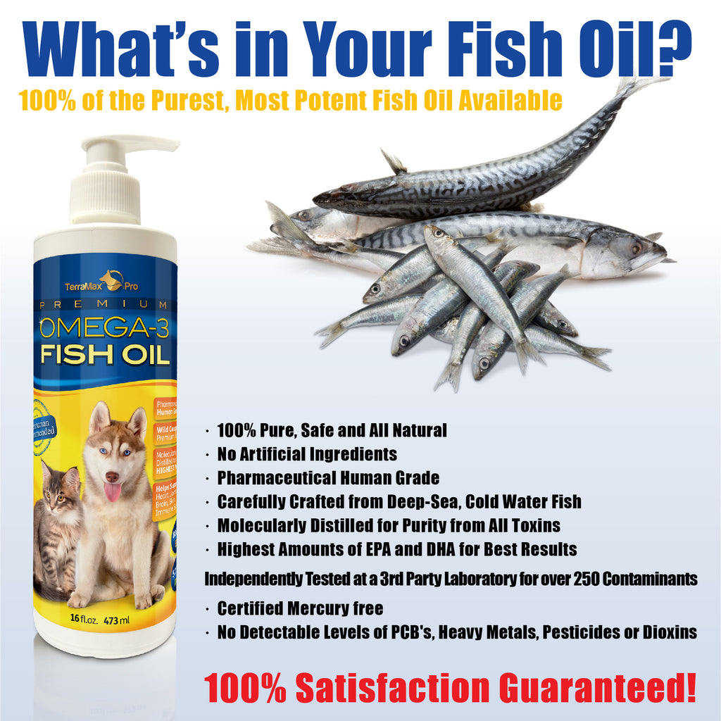 Premium Omega-3 Fish Oil for Dogs and Cats