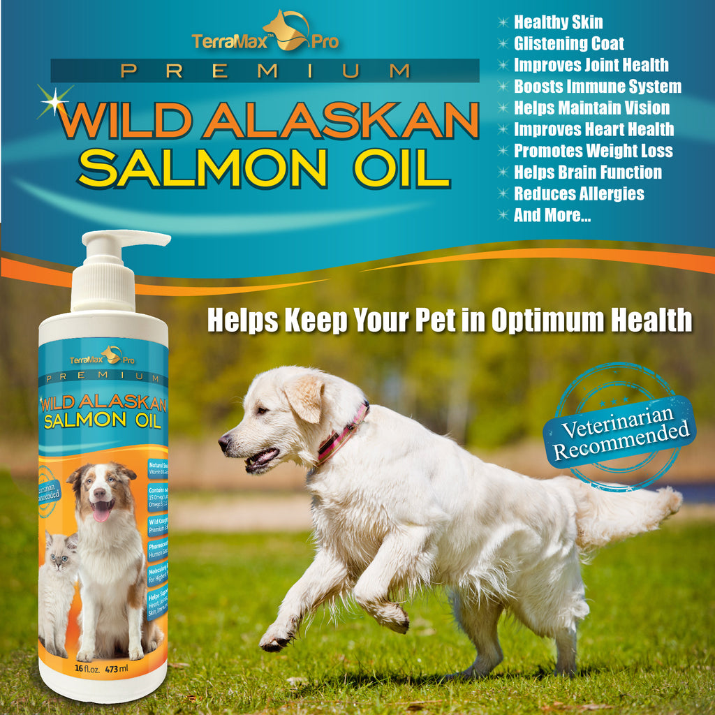 Premium Wild Alaskan Salmon Oil for Dogs and Cats
